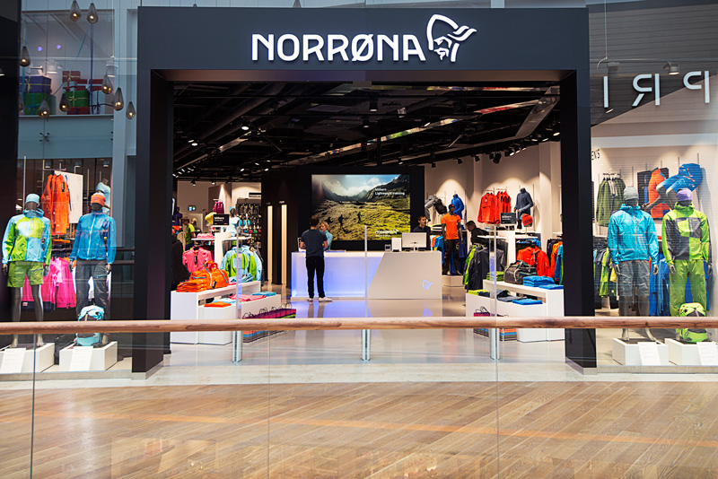 Produits de plein air Norrona en Suède Taby Norröna i Sverige Concept Store Norrona Taby